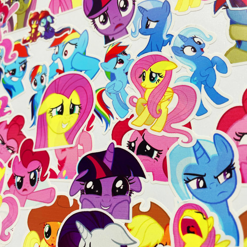 My Little Pony 50 Calcomanías Stickers Brillantes Caricatura