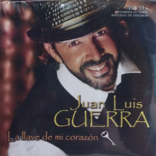 Cd Juan Luis Guerra - La Llave De Mi Corazón Single Difusión