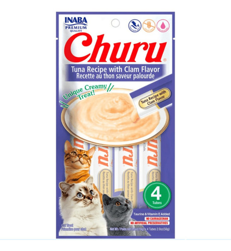 Megapack 48 Sobres Inaba Ciao Churu AtĂșn Con Almeja. Np