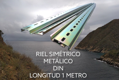 Riel Simetrico Din Metalico, Longitud 1 Metro