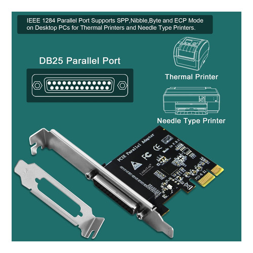 Placa Paralela Pci Linkstek Express De 1 Porta Para Ieee