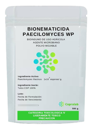 Nematicida Organico Paecilomyce - g a $140