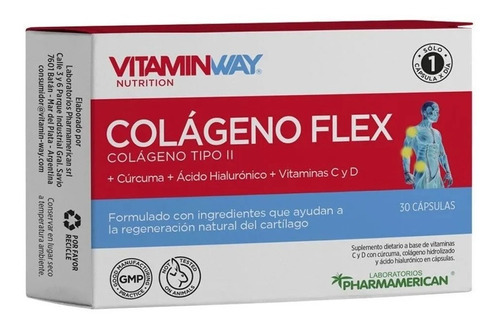 Vitamin Way Colágeno Flex Regenera Cartílagos Articulaciones Sabor No