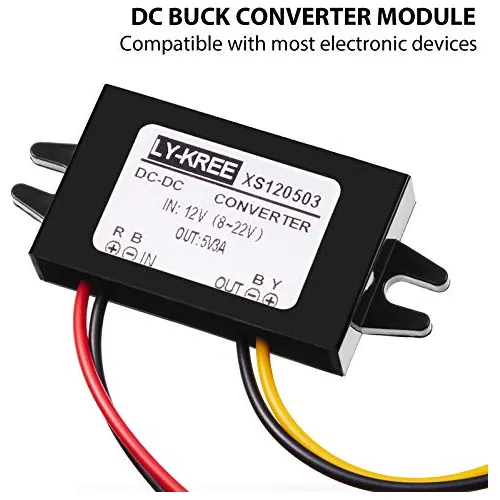 Convertidor De Corriente Directa De 12v 5v, 3a, 15w, Mã...