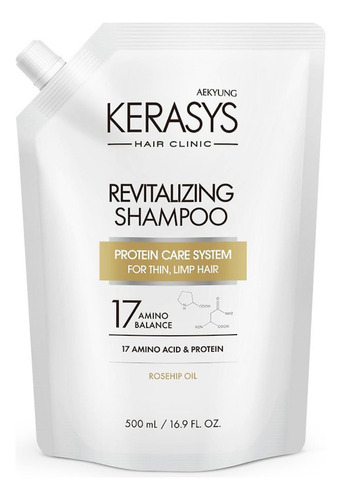  Kerasys Revitalizing Protein Care Shampoo 500ml - Refil