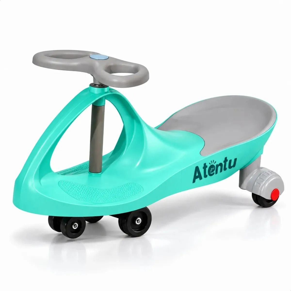 Carrinho Rolimã Infantil Volante Gira 360° Com Rodas - Verde