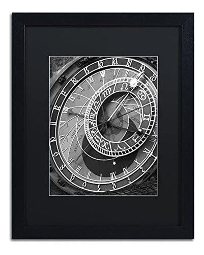 Reloj Astronomico Praga 11 De Moises Levy En Negro Mate Y N