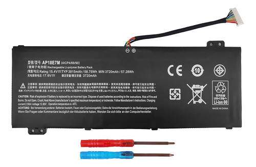 Laptop Ap18e7m Ap18e8m Batería Acer Nitro 5 An51554 An...