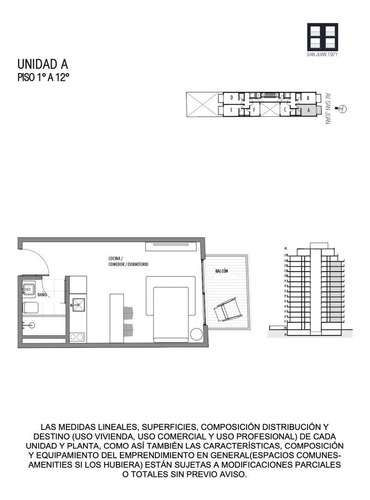 Venta Departamento 1 Ambiente Con Balcón En San Cristóbal