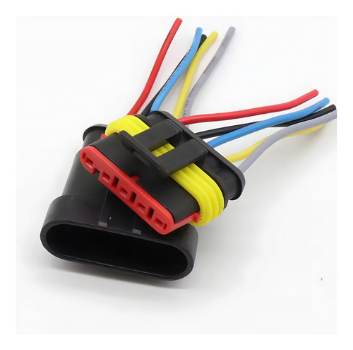 Cable Conector 5pines Macho Hembra Extensor Para Auto