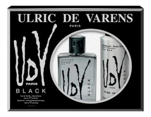 Pacote de perfume Udv Black Coffret 200 ml + 100 ml