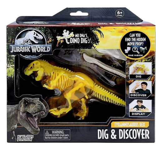 Jurassic World Figura Juego Excavación Gel Adn Dino Lelab
