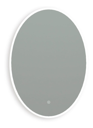 Espejo Oval Con Luz Led 50x70 Cm Boton Tactil Touch Baño