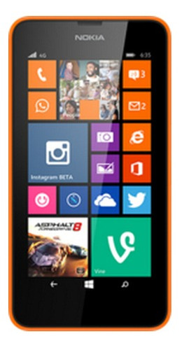 Nokia Lumia 635 8 GB naranja 512 MB RAM