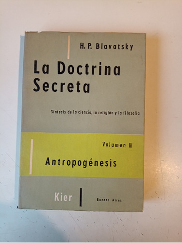 La Doctrina Secreta Volumen 3 Blavatsky