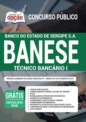 Apostila Concurso Banese - Técnico Bancário 1