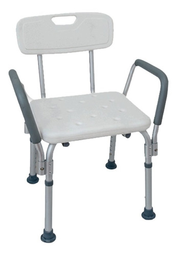 Silla Ducha Banco Baño Brazos Respaldo Desmontables Ajustabl