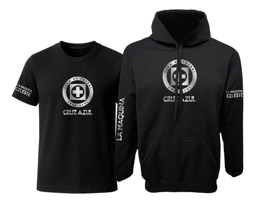 Pack De Sudadera Y Playera Con Diseño Reflejante Cruz Azul