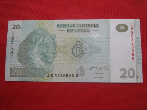 Congo 20 Francos 2003 