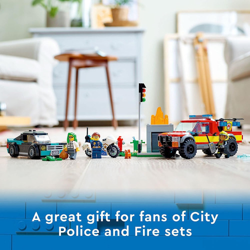 Lego City Fire Rescate Police Chase - Juego De Construcción