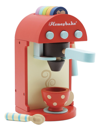 Le Toy Van - Honeybake - Juego De Maquina De Cafe De Madera 