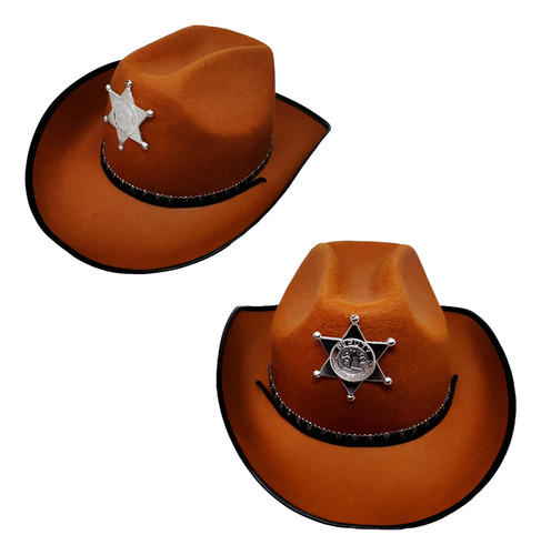 Sombrero Vaquero Sherif Disfraz Vaquero Comisario Cowboy