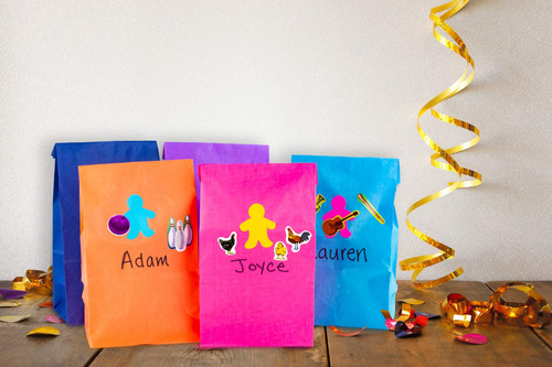 Recortes De Papel Formas De Personas 5 Colores 100 Unidades