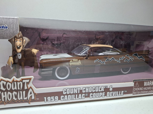 Jada Toys Count Chocula 1959 Cadillac Coupe Deville 1/24 Chocolate (Usado)