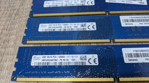 Lotes 6 Memorias Pc Laptop 2gb Ddr2 Ddr3 Variadas 