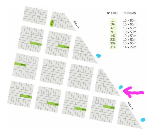 Lote En Timbues En Don Ferruccio Sobre Ruta 11