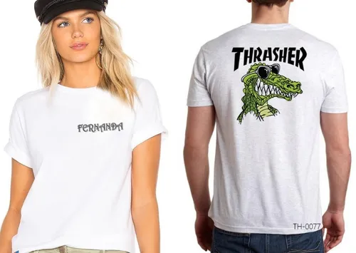 Playera Con Tu Nombre En Espalda O Al Frente O Imagen Atr s