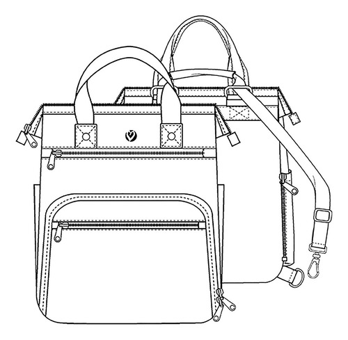 Imagen 6 de 6 de Mochila Heartsoul Bolso De Mano Para Equipo Médico Clínico