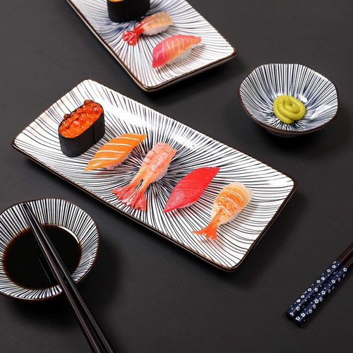 Plato Para Sushi Relaxing Garden 25 Cm, Cuencos, Cerámica