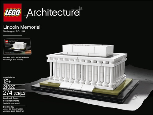 Kit De Lego Arquitectura 21022 Lincoln Memorial Modelo