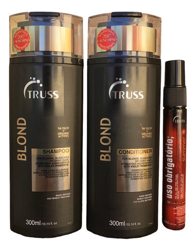  Truss Blond Shampoo Cond 300ml Uso Obrig Summer Miracle 30ml