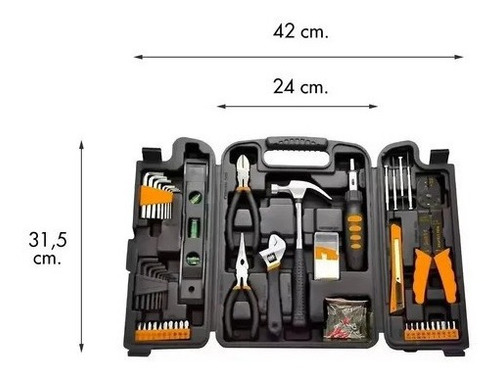Set De Herramientas Kit Lusqtoff 129 Piezas Set129rally