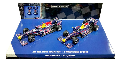 Red Bull Rb5 Set X 2 Vettel/ Webber 2009- F1 Minichamps 1/43