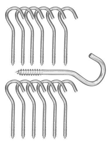 Harrier Gancho Tornillo Chapado Zinc 4  12 Unidad