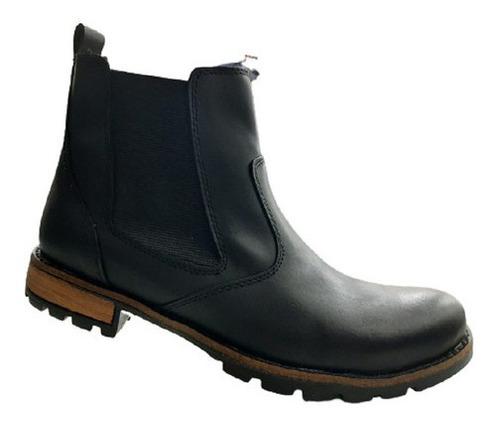 Bota Vestir Hombre C/ Elastico Cuero Vacuno Pizzoni 5007