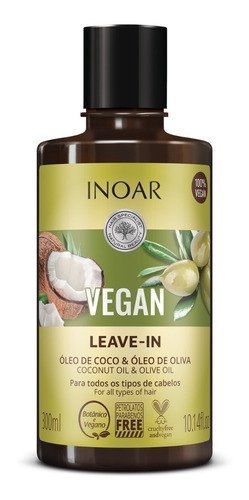 Leave-in Inoar Vegan De 300ml 300g