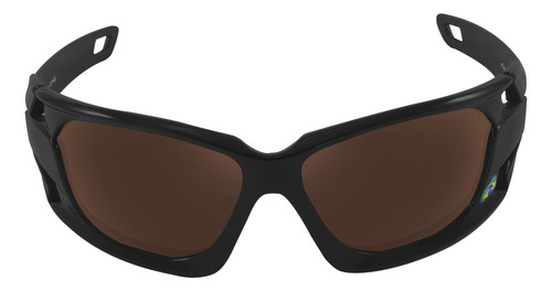Óculos De Sol Spy 67 - Hammer Polarizado Armação Preto Lente Marrom Sem Espelho Polarizada