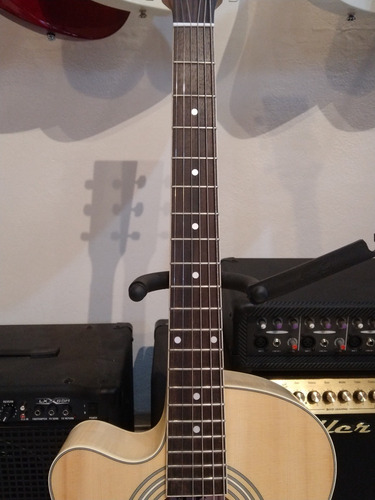 Imagen 4 de 10 de Guitarra Electroacústica Zurda Corte Midland Lw-436
