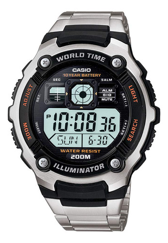 Reloj Deportivo Digital Casio Ae 2000wd 1avdf Métrico