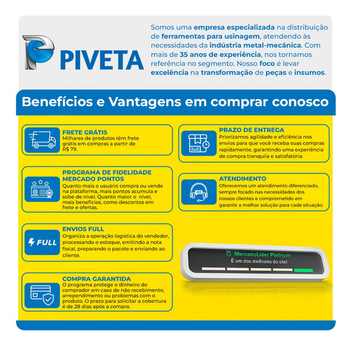 Bits Redondo 8 X 100 - 50% Em Aço Rápido Com Cobalto Hss-c0