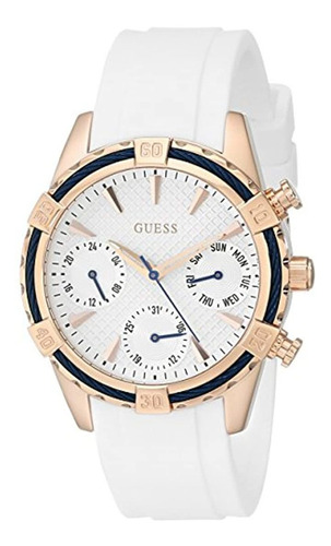 Guess Factory - Reloj Deportivo Para Mujer, Color Blanco