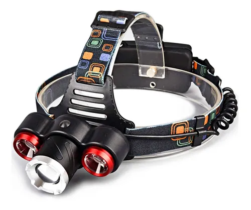 comprar Linterna Led Minero Recargable Vincha 3 Cree T6 Usb 12v