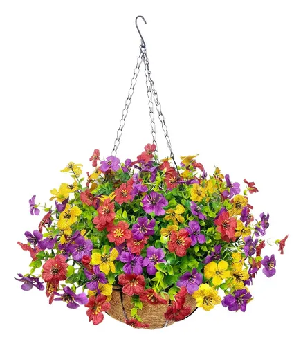 comprar Flores Artificiales En Cesta Lopkey, Flores Artificiales De