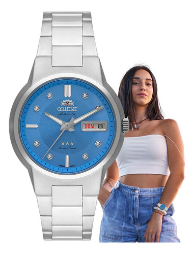Relógio Orient Feminino Mecânico Analógico F49ss024l A1sx