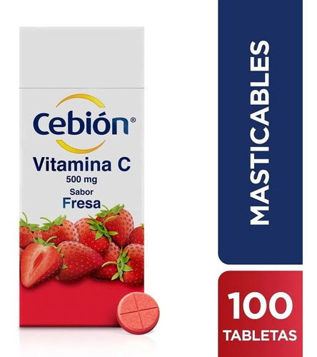 Vitamina C Masticable Cebion - Unidad a $631