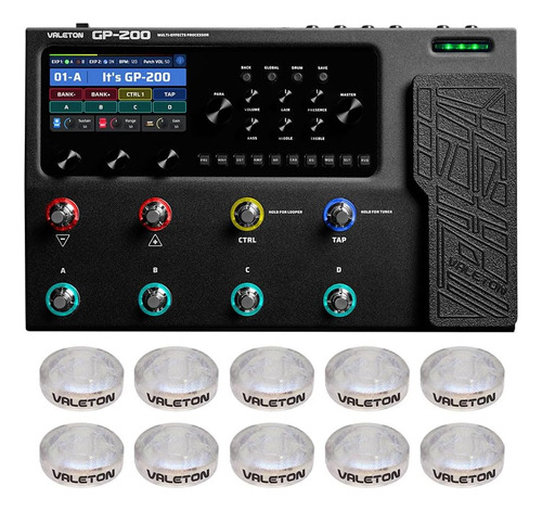 Pedal De Processador Valeton Multi Effects Com Expression Pe